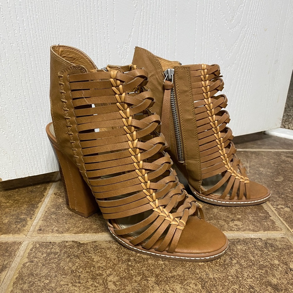 Cato brown sandal heels